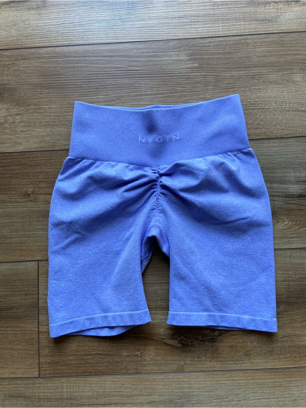 NVGTN Lavender Ruched Front Bike Shorts